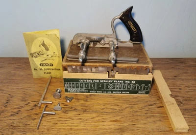 £25 • Buy Vintage Boxed Stanley No 50 Combination Plane. Missing Shaving Deflector 