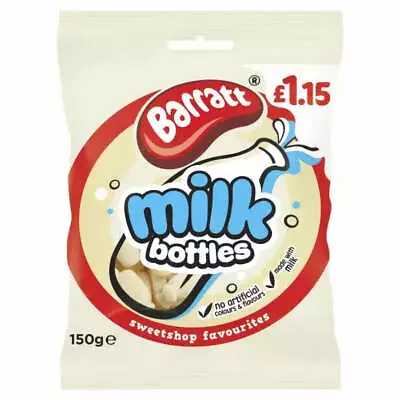 Barratt Milk Bottles 150g ?1.15 - 12 X 150g Bags • £22.32