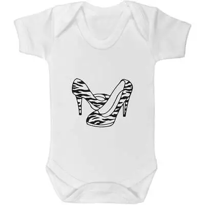 'Zebra Print Shoes' Baby Grows / Bodysuits (GR002829) • £7.99