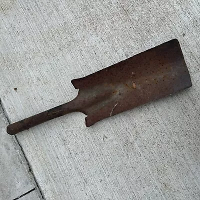 Vintage Shovel Spade Head Rustic Weathered Square Craft Tool No Handle Tempered • $20