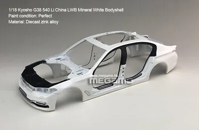 $36.66 • Buy 1/18 Kyosho BMW G38 5 Series 535 540 Li Mineral White Diecast Bodyshell