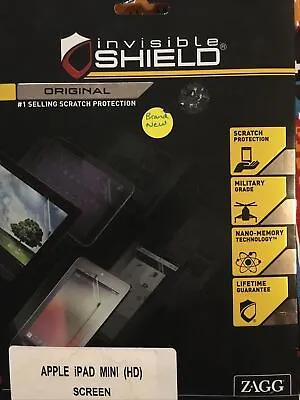 ZAGG Invisible Shield High Definition Screen Protector For Apple IPad Mini READ • $14.99