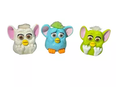 Vintage Furby McDonald’s Happy Meal Toy Lot Of 3 Interactive 3” Toys • $9.87