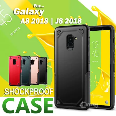 $7.85 • Buy Heavy Duty Shockproof Tough Hybrid Case Cover For Samsung Galaxy A8 2018 J8 2018