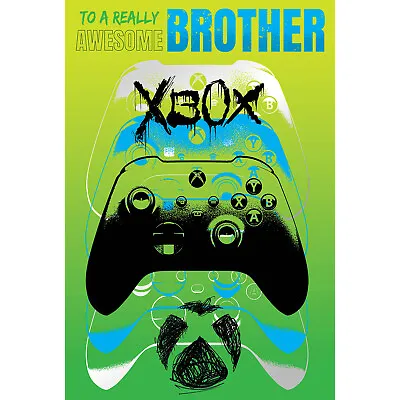 Brother Birthday Card Xbox Gaming Card Official Product • £2.80