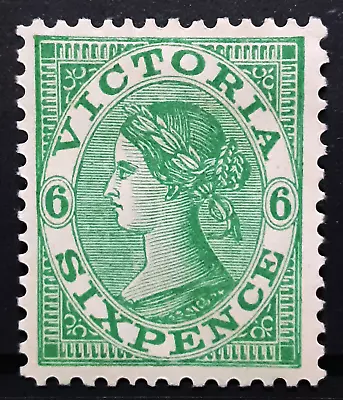 Victoria Australia Stamp 1901 6d Queen Victoria Scott # 188 MINT Wmk Inverted • $0.99