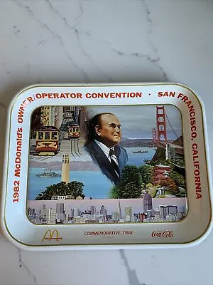McDonald's Owner/Operator Convention 1982 Metal Commemorative Tray San Francisco • $0.99