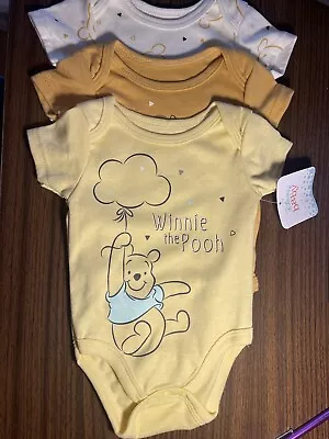 Disney Baby 3 Pc Bodysuits Winnie The Pooh  Size 3/6 Months • $15