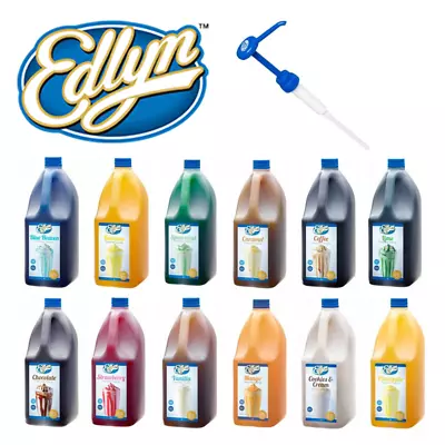 $39.95 • Buy Edlyn Flavoured Syrup Topping 3L | Various Flavours, Pumps, Milkshake