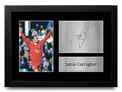 For Liverpool Football Fans Jamie Carragher Signed Printed Autograph A4 Photo • £19.99