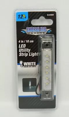 NEW In Package Shoreline Marine SL52088 - 4  White LED Utility Strip Light 12V • $8.99