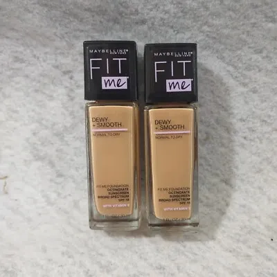 MAYBELLINE Fit Me! Dewy And Smooth Foundation - Buff Beige 130 TWO (2) TOTAL • $10