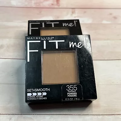 Lot Of 2-Maybelline Fit Me! SET+SMOOTH POWDER #355 COCONUT • $11.97