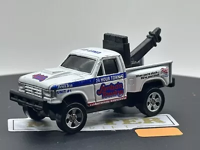 TONKA White Tow Truck ~ Moveable Crane ~ Diecast Metal  2 3/4  Long • $12.95