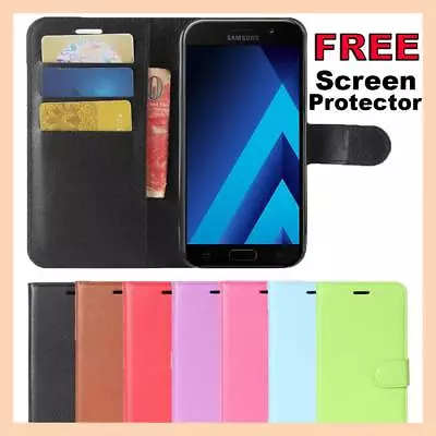 Leather Wallet Card Flip Case Stand Cover For Samsung J1 J2 J5 J7 PRO 2017 2018 • $6.45