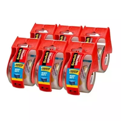 Scotch Heavy Duty Shipping Packaging Tape Dispensers 1.88  X 27.7 Yd 6 Pack • $22.50