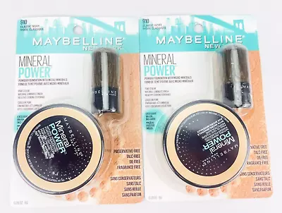 Maybelline New York Mineral Power Powder Foundation 910 Classic Ivory Lot Of 2 • $44.95