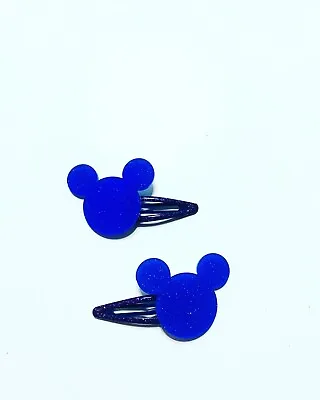 Handmade Hair Bows - Disney - Mickey And Friends - Mickey  #22 Hair Clips • $3