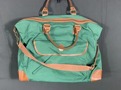 $23.99 • Buy ✨Vintage Polo Ralph Lauren Fragrances Green Duffle Bag Canvas Weekender Travel