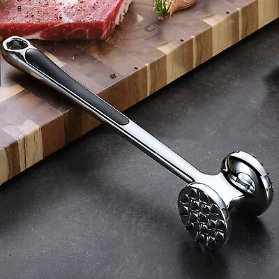 8 In Steak Hammer Meat Tenderizer Stainless Steel Double Side Food Hammer • $13.39