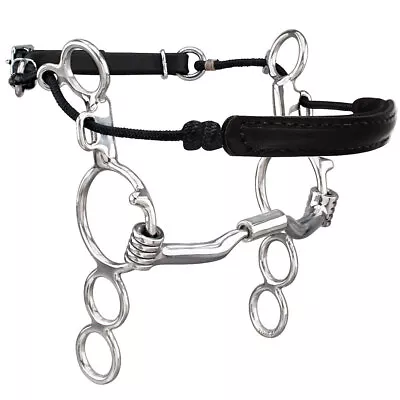 13TO Myler 3 Ring Combination Bit 6  Shank Sweet Iron Low Port Comfort Snaffle • $219.95