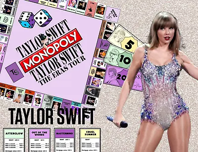 ERAS TOUR - T.Swift Themed Monopoly Game (Printable/Digital Download) • $10