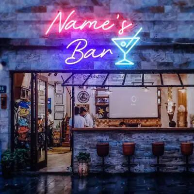 $100 • Buy Beer Bar Signs Custom Neon Sign Personalized LED Night Light For Bar Party Decor