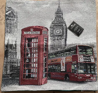 3 London Telephone Box Cushion Covers 45x 45 Cm • £5