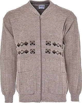 £17.99 • Buy Men's Classic Winter Grandad Zip-up Cardigan Jumper Knitwear Size S-5XL