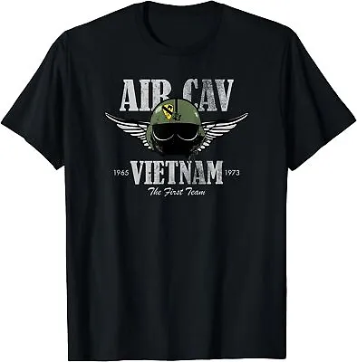 NEW LIMITED Air Cav Vietnam - Huey Pilot Helmet Distressed Tee T-Shirt S-3XL • $23.49