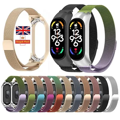 For Xiaomi Mi Band 7 / 7 NFC Milanese Magnetic Bracelet Wrist Strap Replacement • £5.95