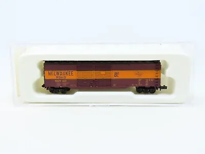 N Scale Con-Cor 0001-041206-2 MILW Milwaukee Road 50' Double Door Box Car #1413 • $19.95