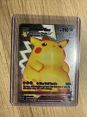 $3.99 • Buy Pikachu Vmax 044/185 Silver Foil Fan Art Pokemon Card