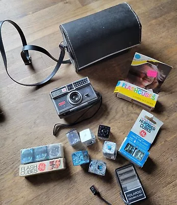 Kodak Vintage Instamatic 404 Camera Case Flash Cubes • $34