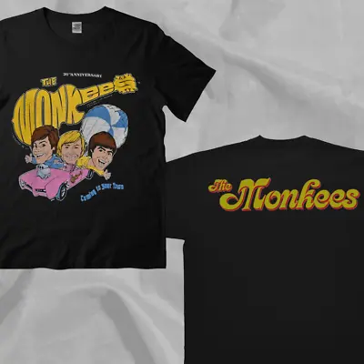 The Monkees Retro 80s Tour Black Double Sided T-Shirt • $35.99