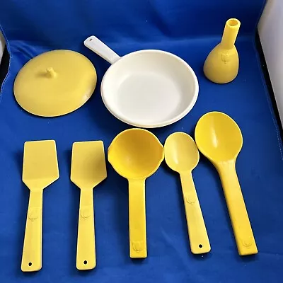 Vintage Little Tikes Party Kitchen Lot- Frying Pan -Vase -Spatula- Spoons- Ladle • $19.99