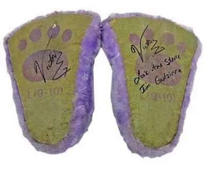 WWE Victoria Event Used/ Worn Monster Feet Slippers W/ WWE Auction COA • $310.02