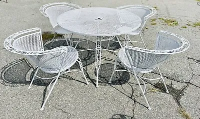 We Ship! Vintage Wrought Iron Outdoor Furniture Salterini Woodard • $1499