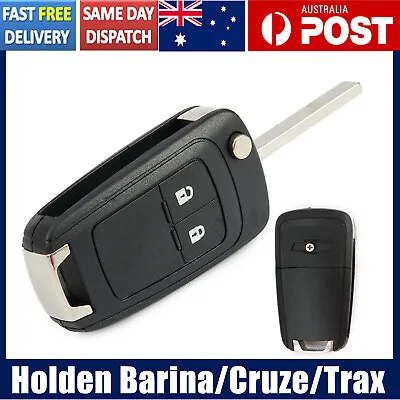 Key Shell Case 2 Button For Holden Barina Trax Cruze Remote Flip Blank Cover Fob • $11.29