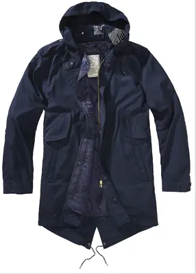 Brandit M51 US Parka Urban Lining Fishtail Mens Casual Outdoor Jacket Navy • $109.90