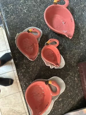 Pink Flamingo Measuring Cup Set By Home Essentials New • $10