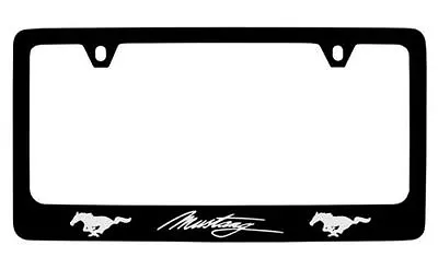 Ford Mustang Black Metal License Plate Frame • $12.99
