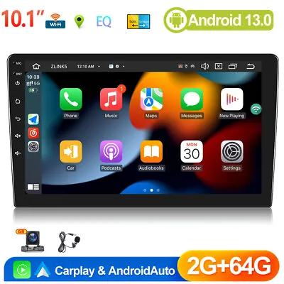 10.1  Android 13.0 Car Stereo Radio 2 DIN GPS Navi WIFI CarPlay Head Unit 2G+64G • $139.99