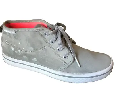 AdidasTrampki Damskie Honey Dess G51067 Canvas Gray Mid Top Sneaker Sz 7.5 • $19.96