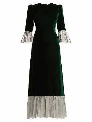 Women Emerald Green Velvet Dress Wedding Evening Prom Party Bridesmaid Dress • $129