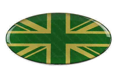 Oval Union Jack Green Gold Badge MG MGF BRM 200 45 ZT • £4.48
