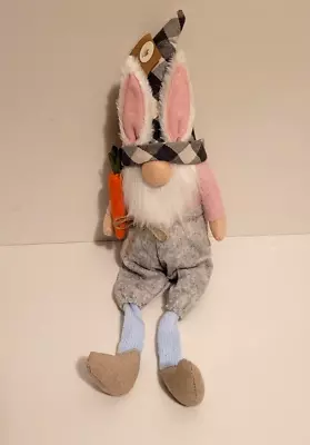 Mud Pie Carrot Easter Dangle Leg GNOME 9  X 4 42600648C New Nwt Plush Stuffed • $14