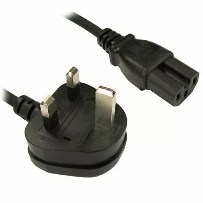 2m Power Cord UK Plug To HOT IEC Cable (Kettle Lead) C15 2m [001861] • £7.78