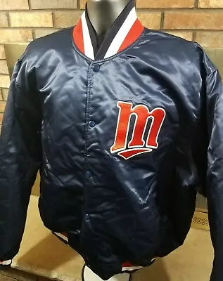 XXL VERY RARE SIZE Vintage 80s 90s Minnesota Twins Satin Starter Snap Jacket • $600