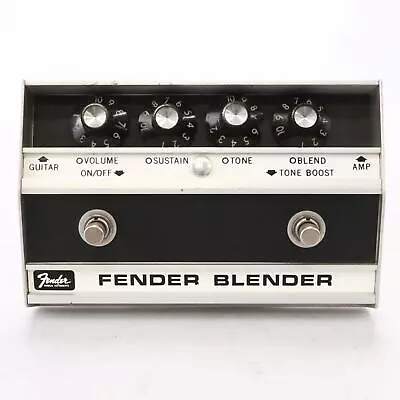 Vintage Fender Blender Boost Distortion Fuzz Guitar Effects Pedal #50362 • $499